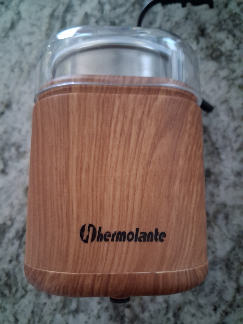 Woodgrain Electric Herb Grinder - Brown
